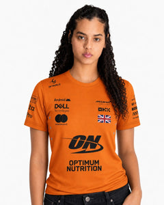Camiseta Algodão Mclaren Equipe Laranja 2025