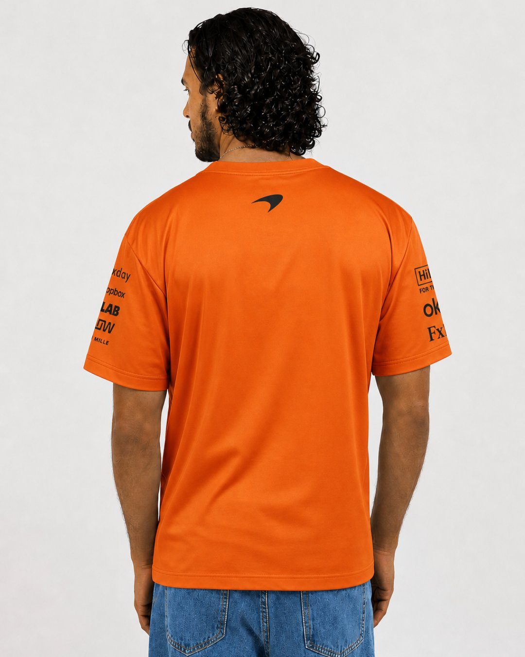 Camiseta Algodão Mclaren Equipe Laranja 2025