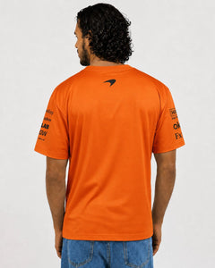 Camiseta Algodão Mclaren Equipe Laranja 2025
