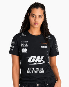 Camiseta Algodão Mclaren Equipe Preto 2025