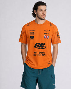 Camiseta Algodão Mclaren Lando Norris Laranja 2025