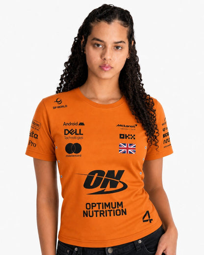 Camiseta Algodão Mclaren Lando Norris Laranja 2025