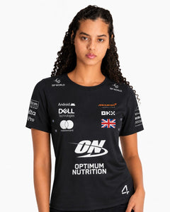 Camiseta Algodão Mclaren Lando Norris Preto 2025