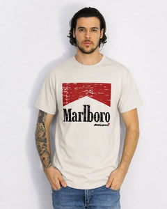 Camiseta Algodão Mclaren Marlboro Vintage anos 90 Off White