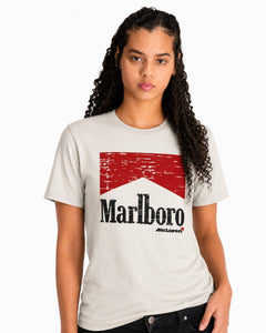 Camiseta Algodão Mclaren Marlboro Vintage anos 90 Off White