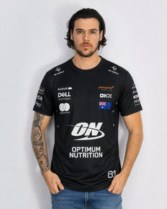 Camiseta Algodão Mclaren Oscar Piastri Preto 2025