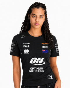 Camiseta Algodão Mclaren Oscar Piastri Preto 2025