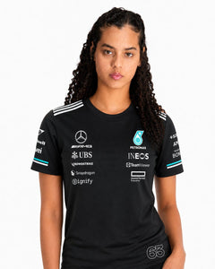 Camiseta Algodão Mercedes George Russell Preto 2025