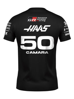 Costas da Camiseta Algodão Rafael Câmara Haas com o número 50 e o nome CAMARA