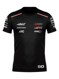 Frente da Camiseta Algodão Rafael Câmara Haas, com o 50 na barra
