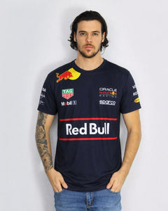 Camiseta Algodão Red Bull Equipe Azul Marinho 2025