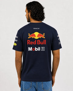 Camiseta Algodão Red Bull Equipe Azul Marinho 2025