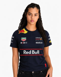 Camiseta Algodão Red Bull Max Verstappen Azul Marinho 2025
