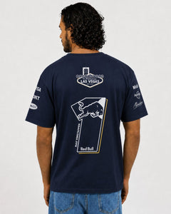 Camiseta Algodão Red Bull Verstappen Las Vegas 2025