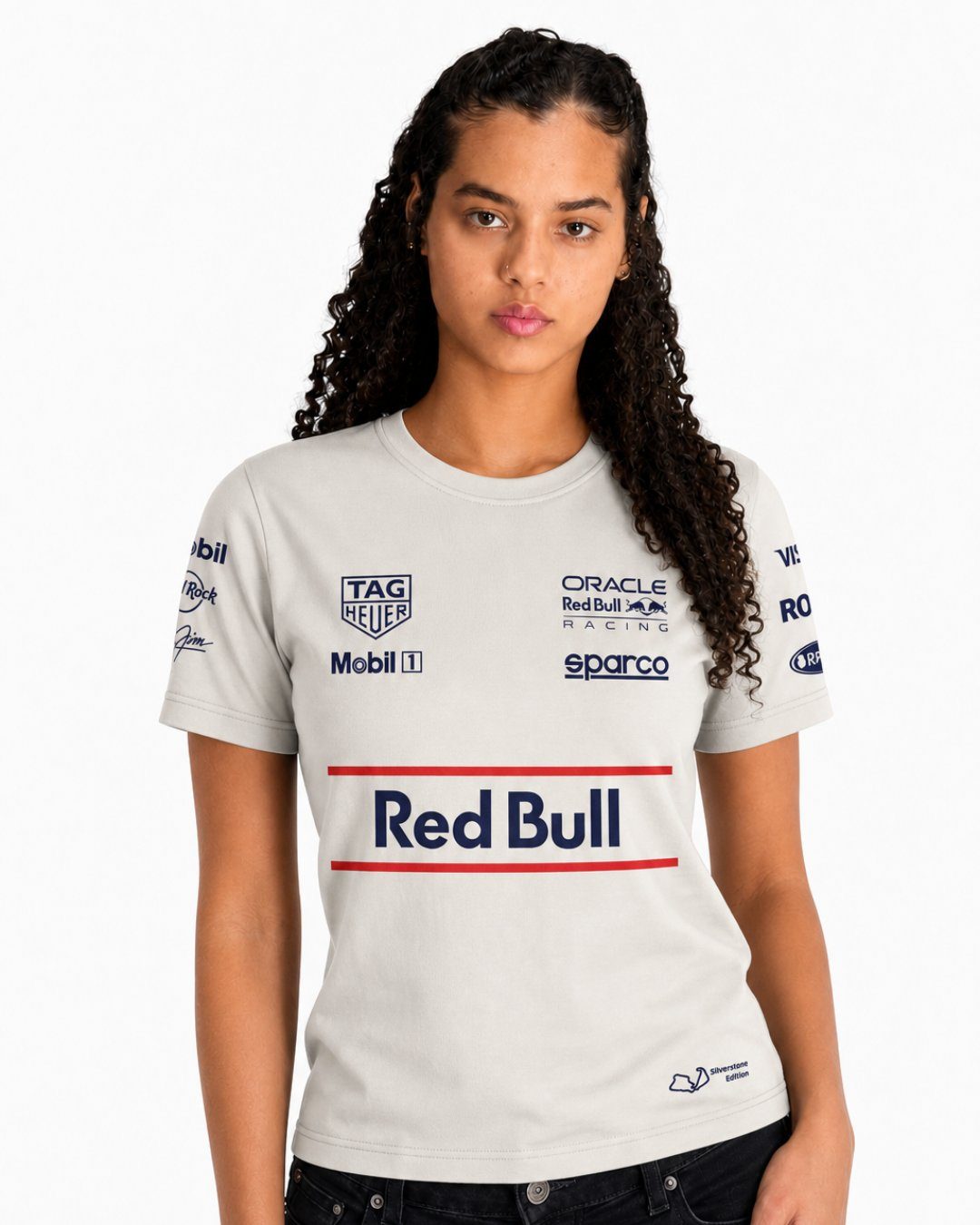 Camiseta Algodão Silverstone Edition Red Bull Off White 2025