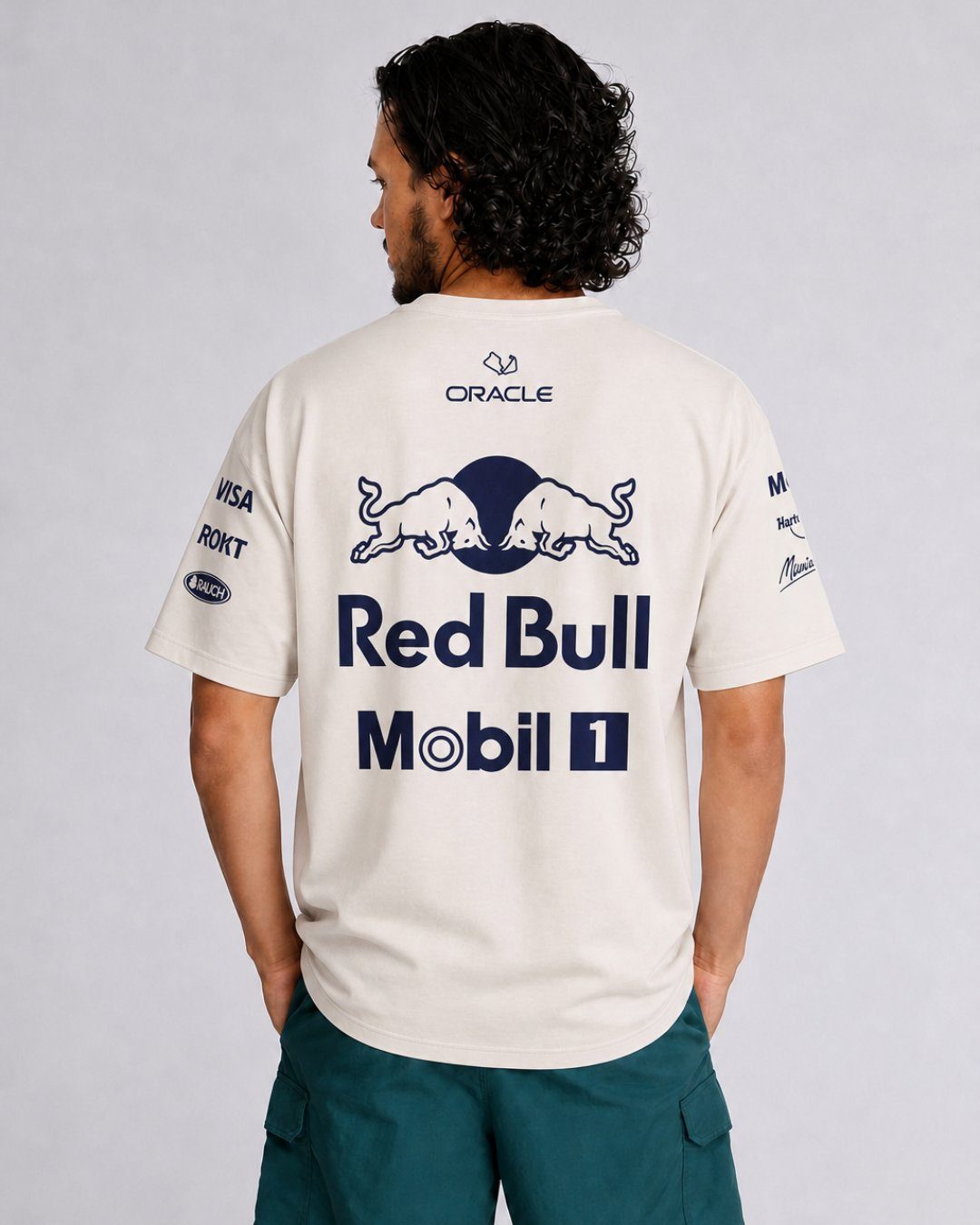 Camiseta Algodão Silverstone Edition Red Bull Off White 2025