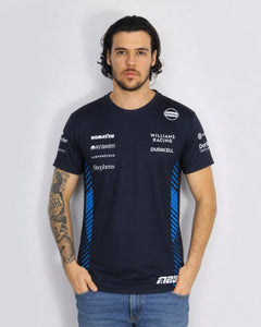 Camiseta Algodão Williams Alex Albon Azul Marinho 2025