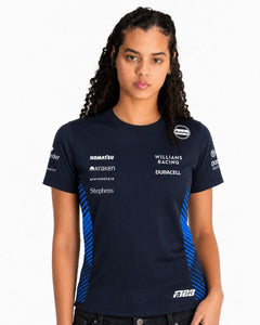 Camiseta Algodão Williams Alex Albon Azul Marinho 2025