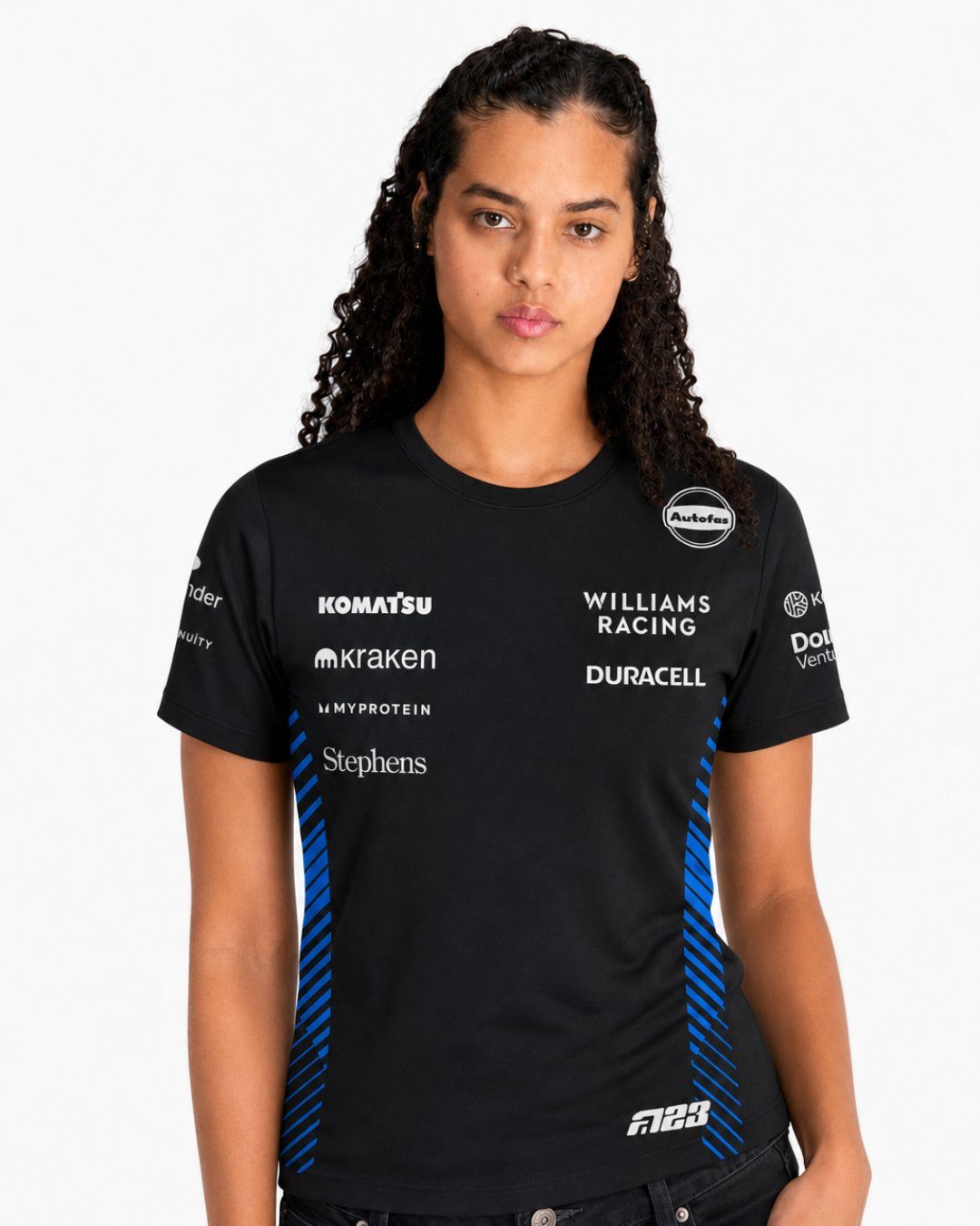 Camiseta Algodão Williams Alex Albon Preto 2025