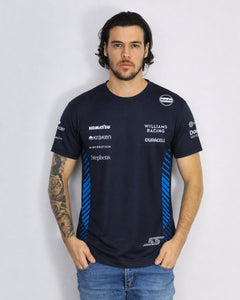 Camiseta Algodão Williams Carlos Sainz Azul Marinho 2025