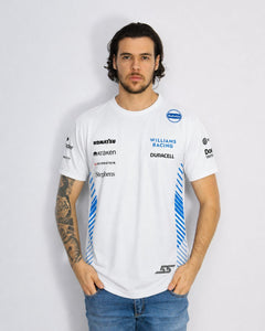 Camiseta Algodão Williams Carlos Sainz Branco 2025