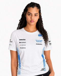 Camiseta Algodão Williams Carlos Sainz Branco 2025