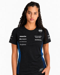 Camiseta Algodão Williams Carlos Sainz Preto 2025