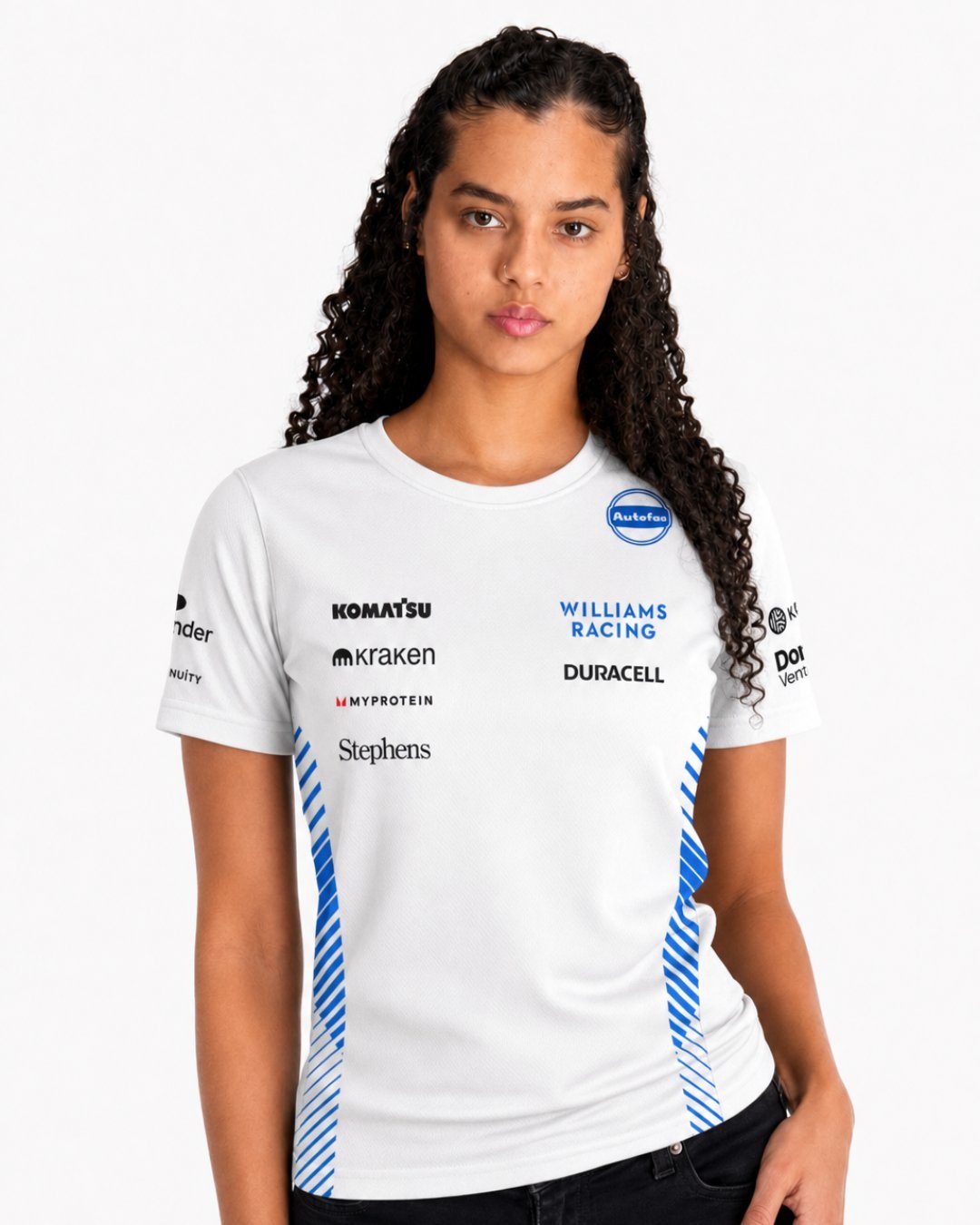 Camiseta Algodão Williams Equipe Branco 2025