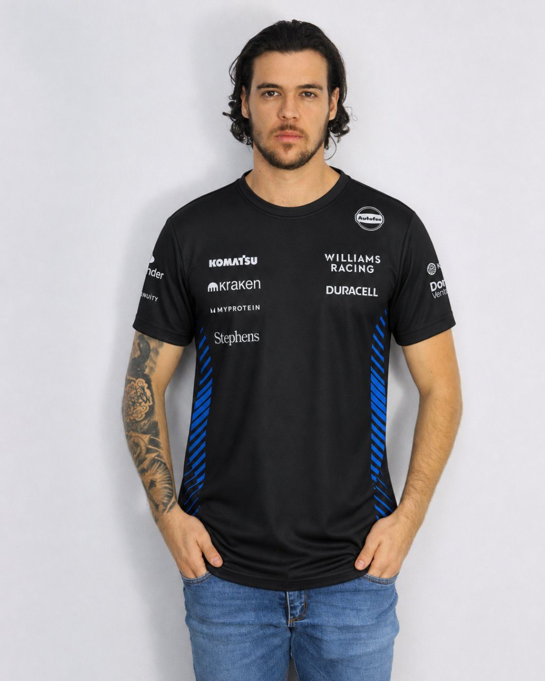 Camiseta Algodão Williams Equipe Preto 2025