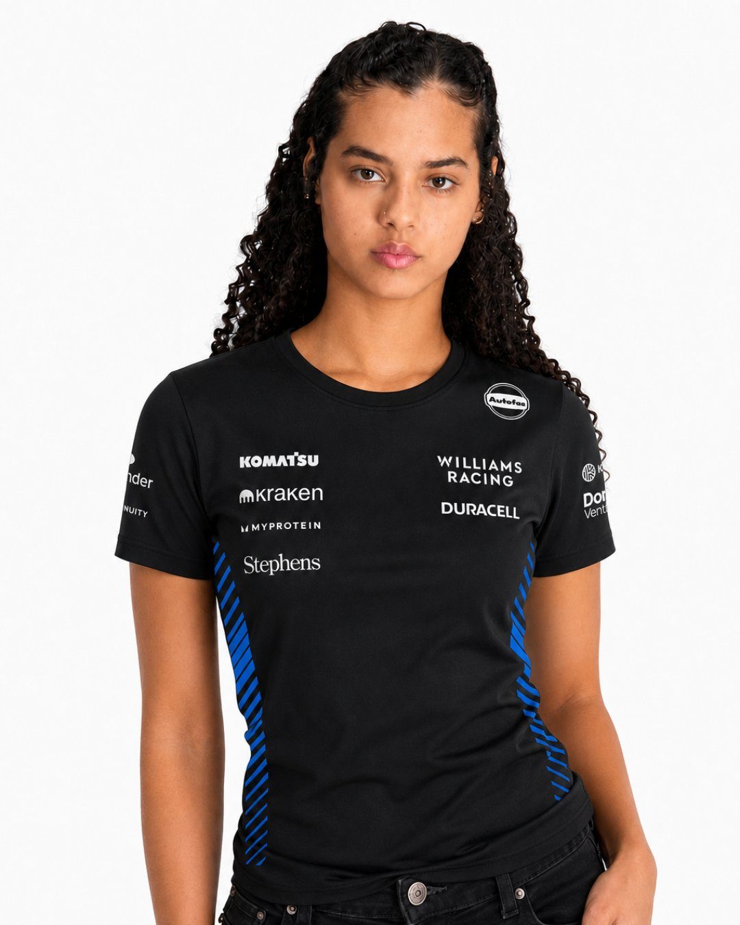Camiseta Algodão Williams Equipe Preto 2025