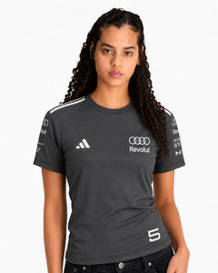Camiseta Audi Bortoleto 2026 Algodão Cinza Raglan
