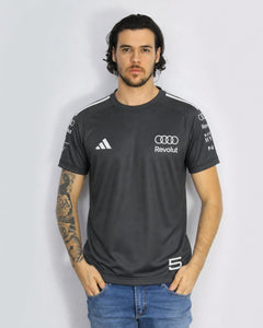 Camiseta Audi Bortoleto 2026 Algodão Cinza Raglan