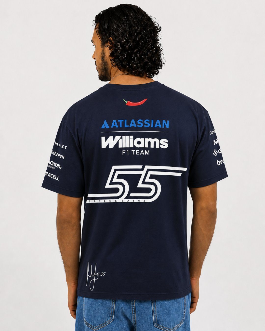 Camiseta Carlos Sainz Williams Team 2026 Algodão