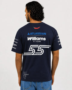 Camiseta Carlos Sainz Williams Team 2026 Algodão