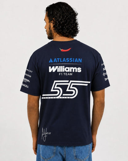 Camiseta Carlos Sainz Williams Team 2026 Algodão