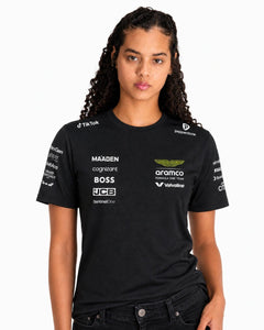 Camiseta Dryfit Aston Martin Equipe Preto 2025