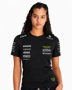 Camiseta Dryfit Aston Martin Fernando Alonso Preto 2025