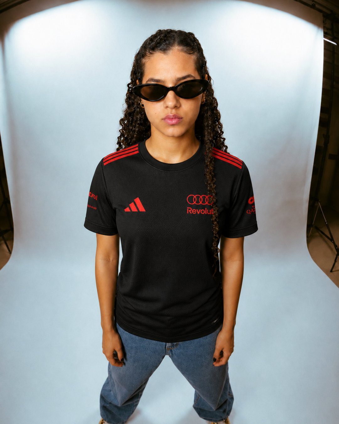 Camiseta Dryfit Equipe Audi Edição Red & Black