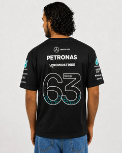 Camiseta Dryfit George Russell Mercedes F1 2026 Preta