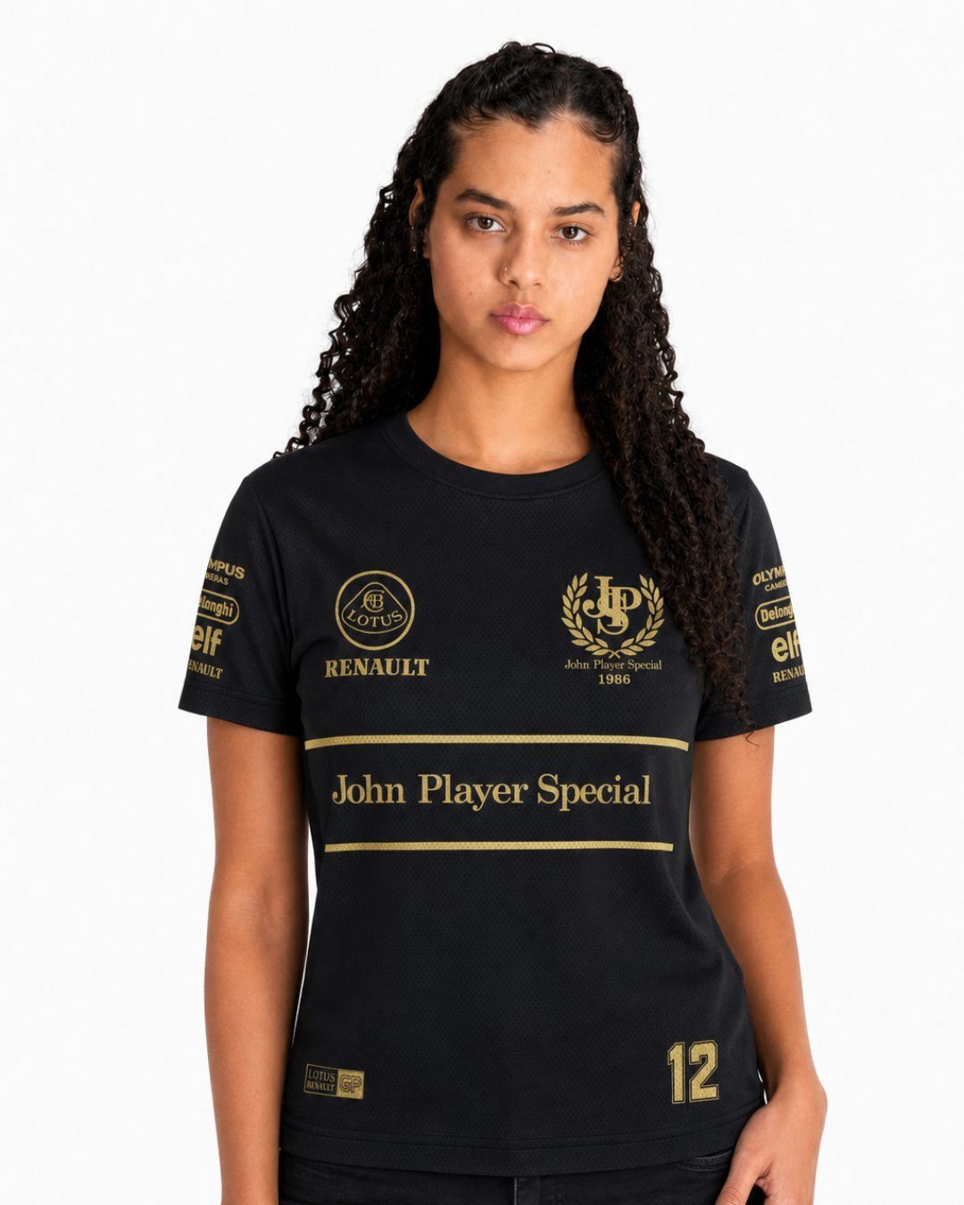 Camiseta Dryfit Lotus John Player 80s Preto 2025