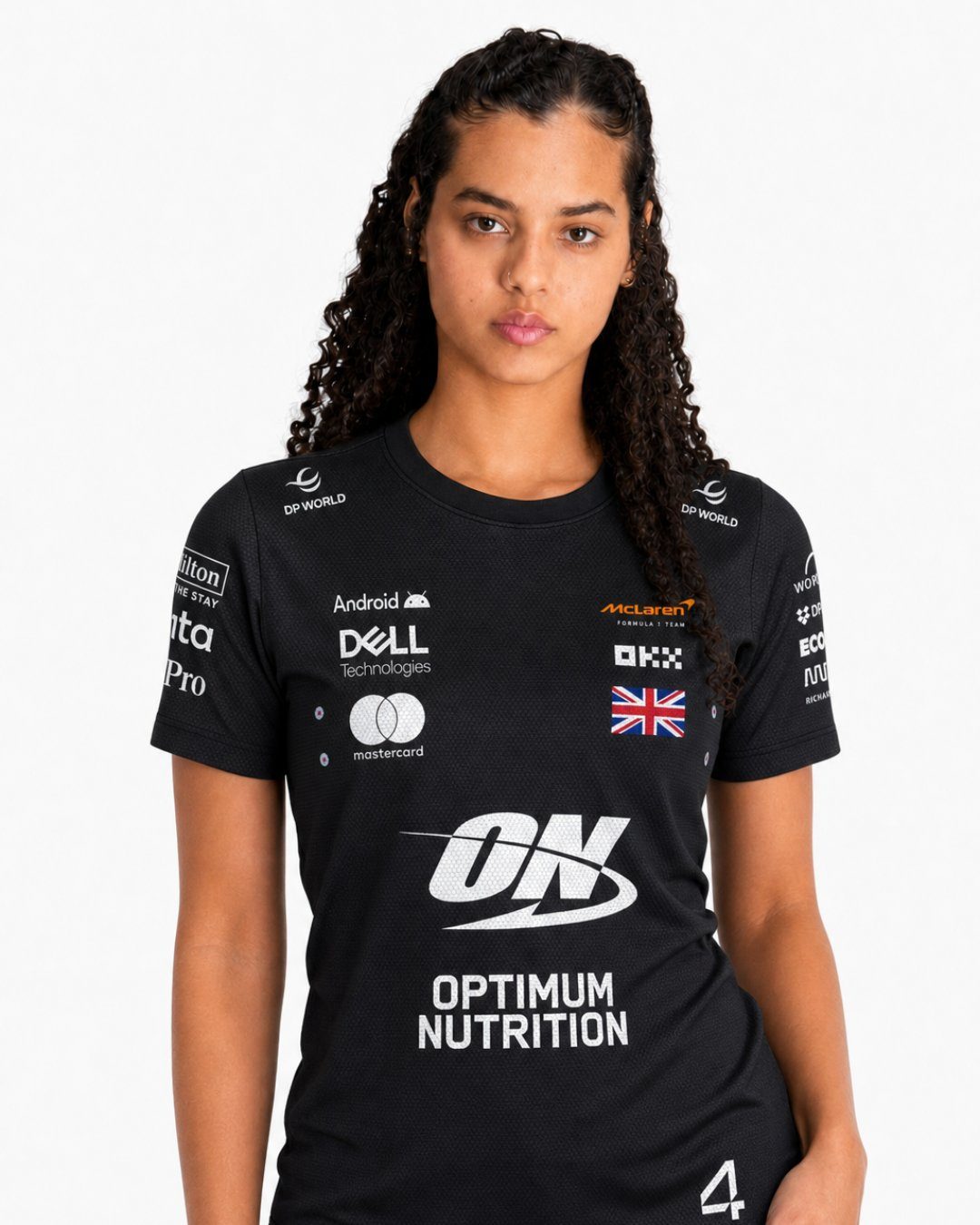 Camiseta Dryfit Mclaren Lando Norris Preto 2025