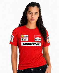 Camiseta Dryfit McLaren Marlboro Vermelho Retrô