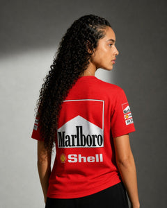 Camiseta Dryfit McLaren Marlboro Vermelho Retrô