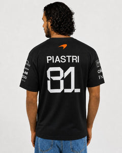 Camiseta Dryfit Mclaren Oscar Piastri Preto 2025