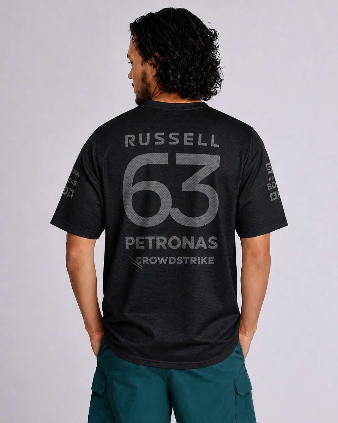 Camiseta DryFit  Mercedes 2024 All Black George Russell