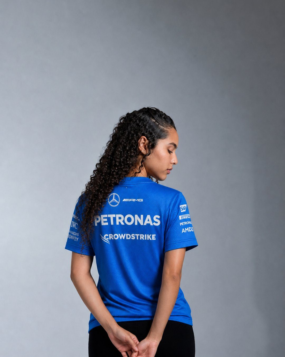 Camiseta Dryfit Mercedes Blue Edition