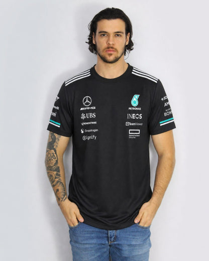 Camiseta Dryfit Mercedes Equipe Preto 2025
