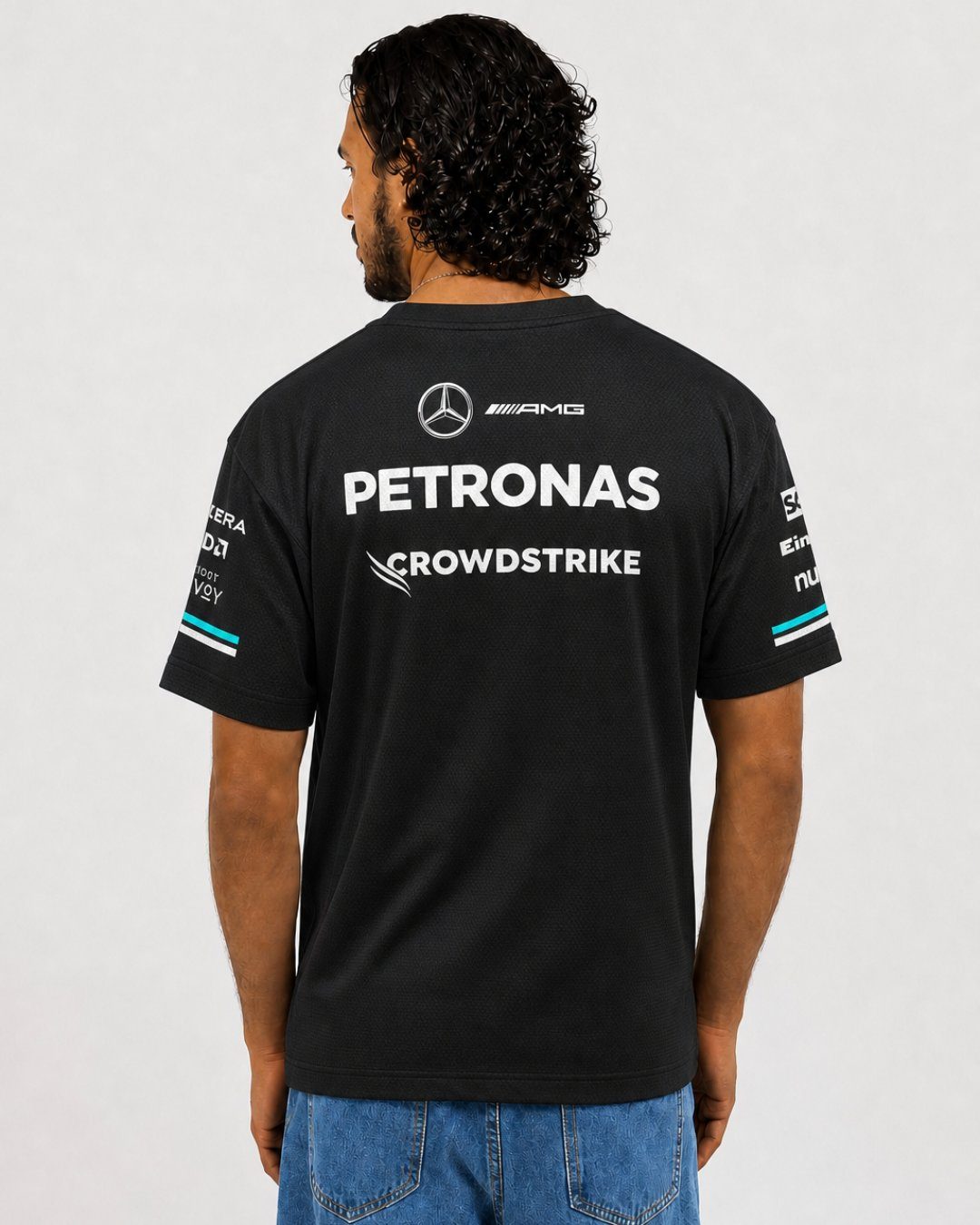 Camiseta Dryfit Mercedes Equipe Preto 2025