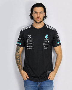 Camiseta Dryfit Mercedes George Russell Preto 2025