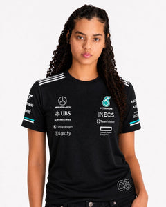 Camiseta Dryfit Mercedes George Russell Preto 2025